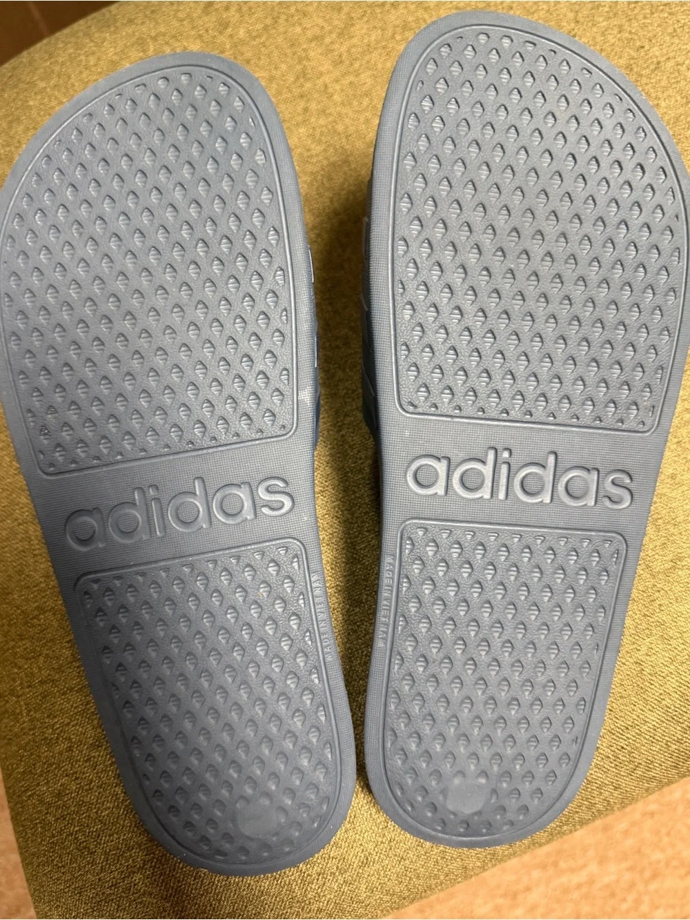 adidas new Men's Navy and Royal Blue Slide Sandals